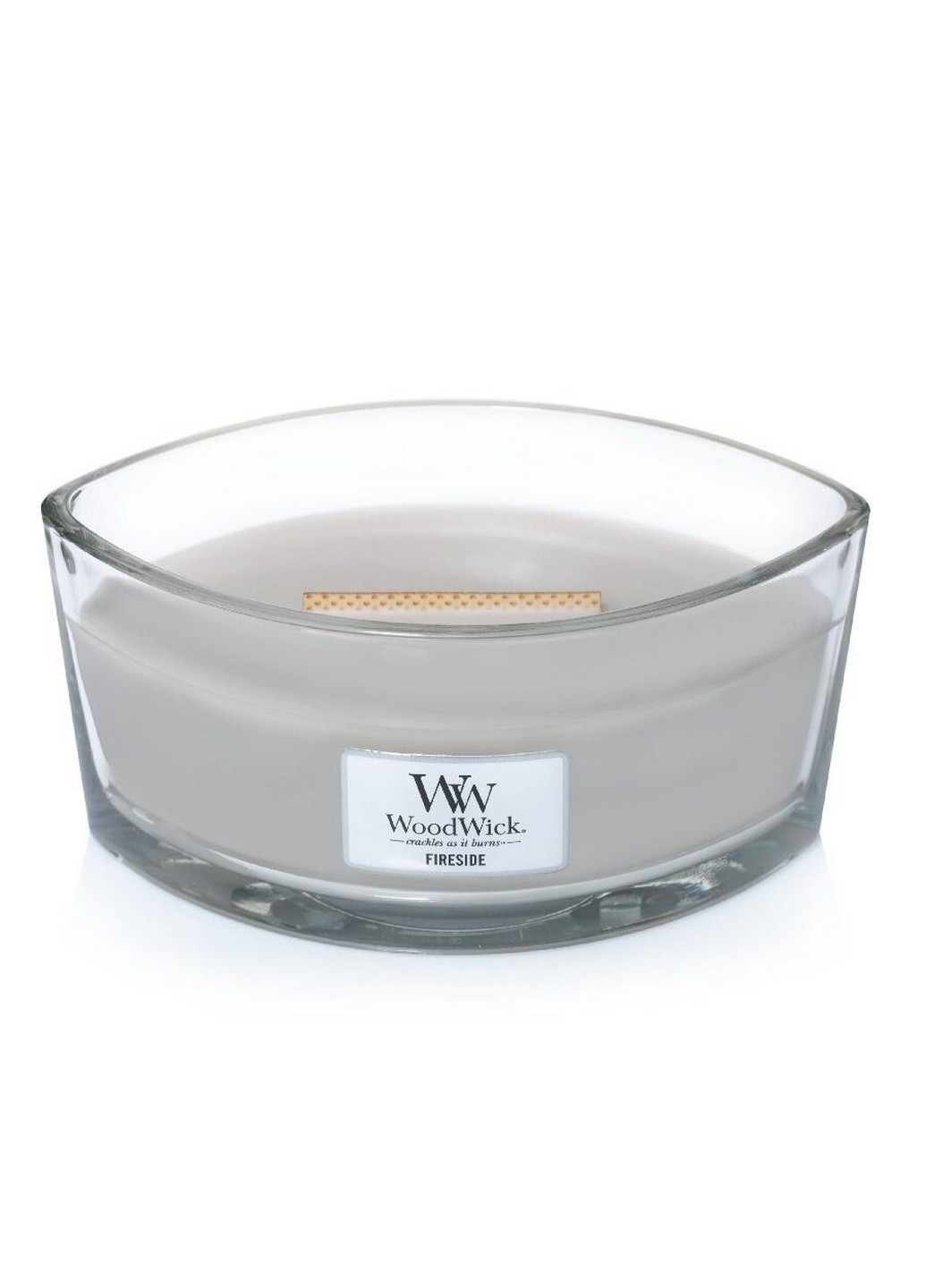 Ароматическая свеча в стекле Ellipse Fireside 453 г (76106E) WoodWick (227513944)