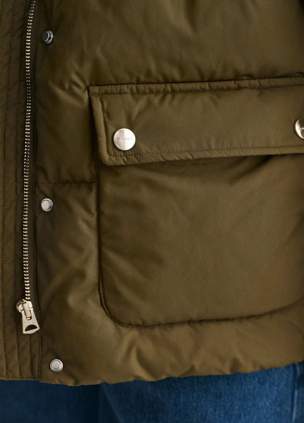 Оливковая (хаки) зимняя куртка Gant