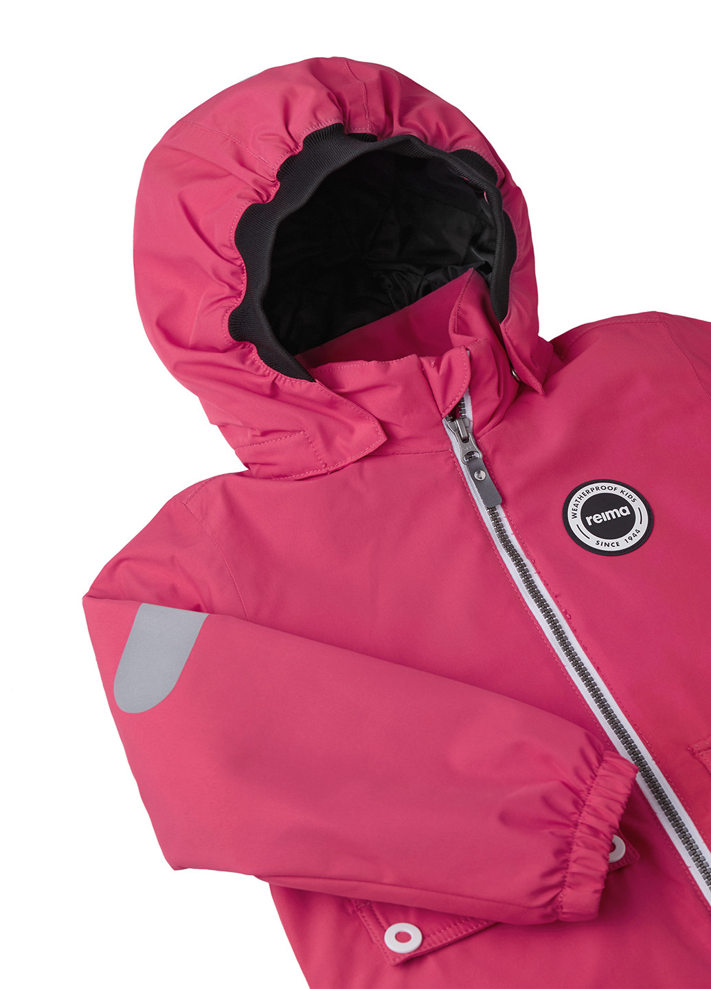 Розовая демисезонная куртка утеплённая Reima Symppis