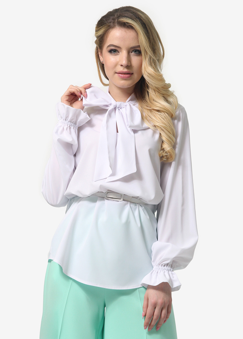 Белая демисезонная блуза Lila Kass