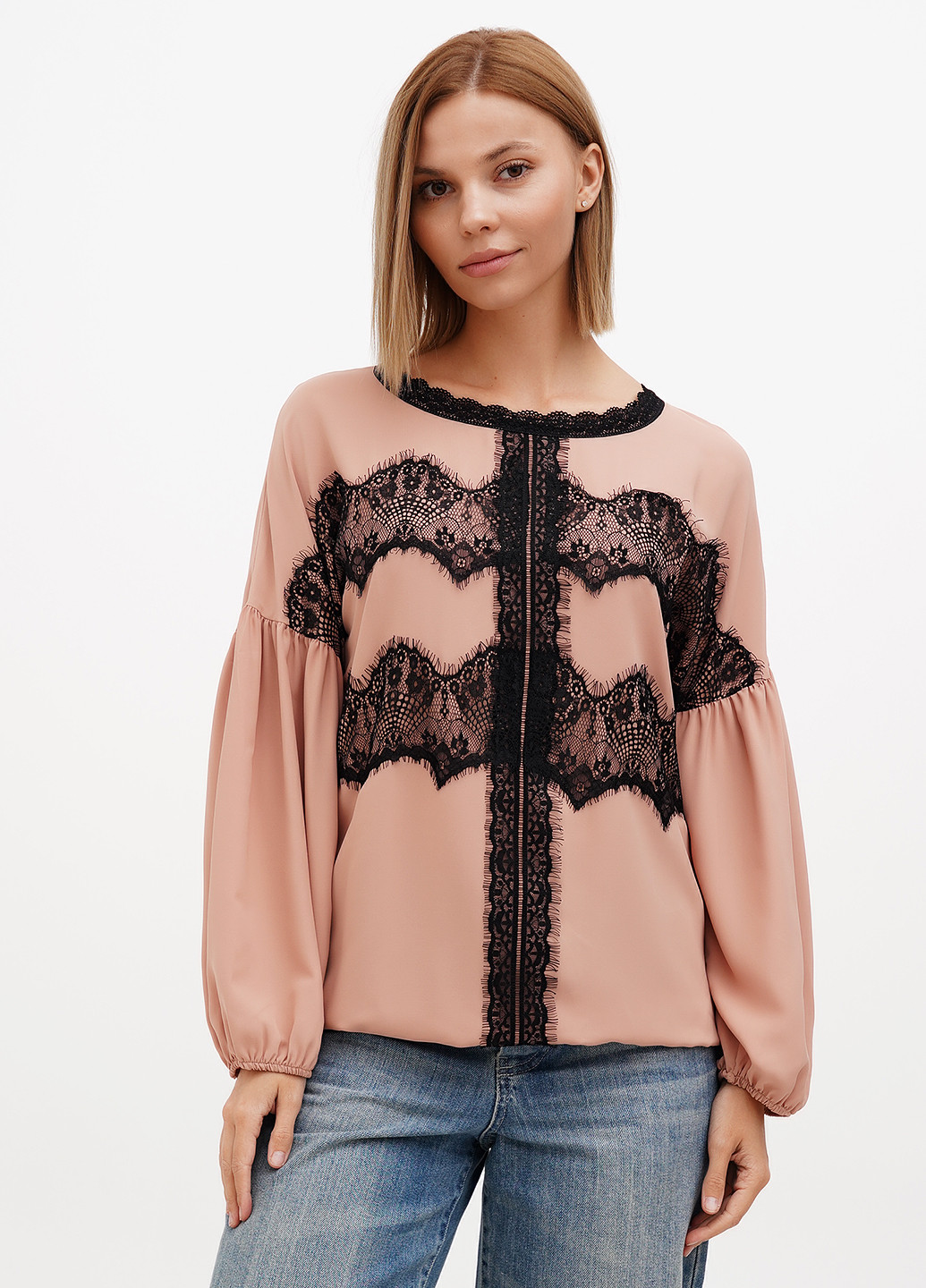 Бежевая блуза Sassofono