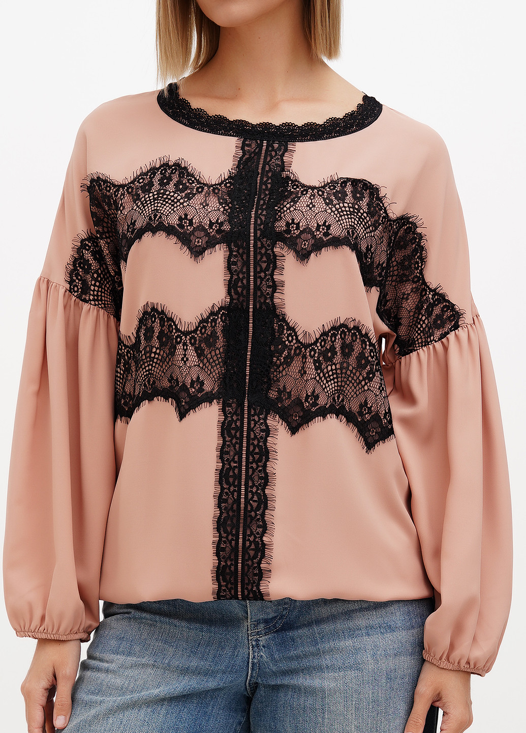 Бежевая блуза Sassofono