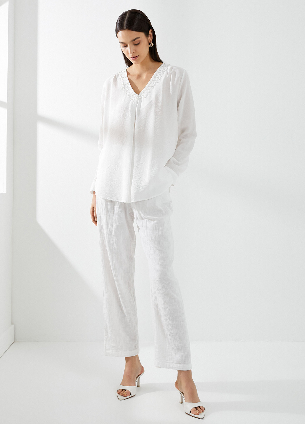 Белая блуза KOTON