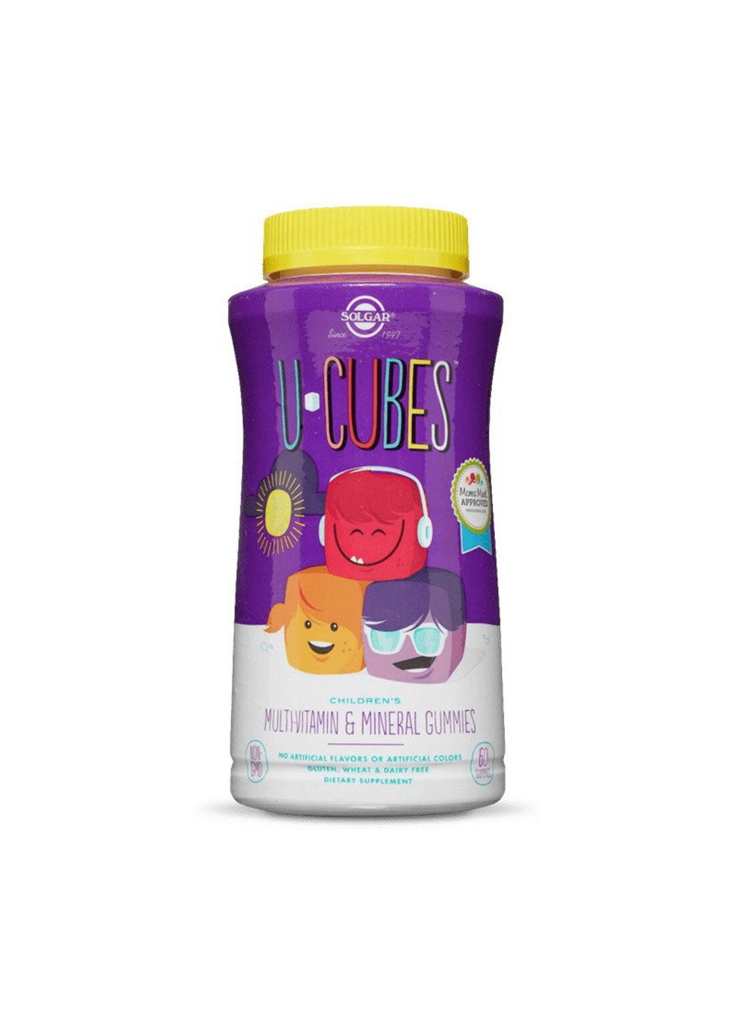 Вітаміни для дітей U-Cubes Children's Multi-Vitamin & Mineral (60 жувачек) солгар Solgar (255408728)