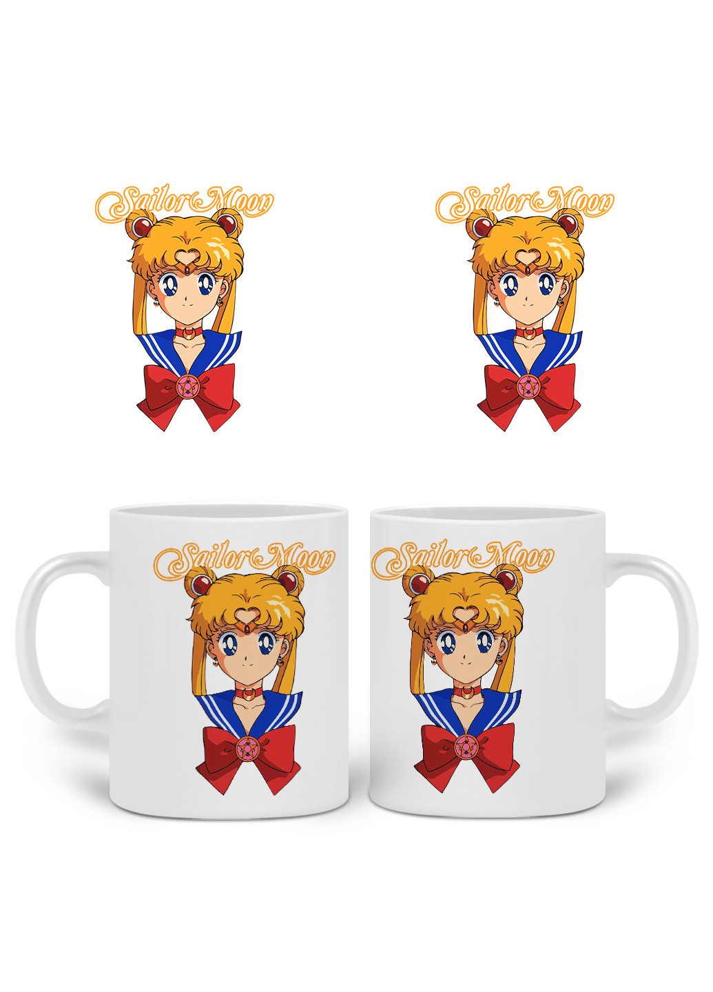 Кружка Сейлор Мун (Sailor Moon) 330 мл горнятко керамічне (20259-2915) MobiPrint (224806180)