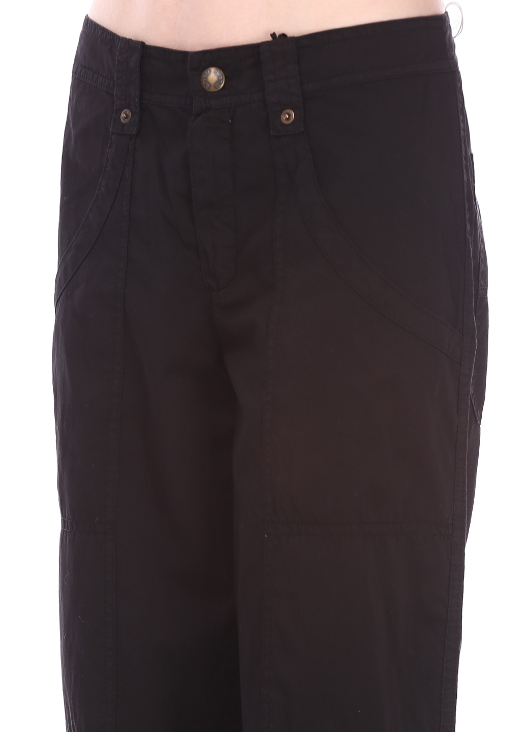 Черные кэжуал летние прямые брюки Strenesse