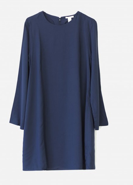Темно-синее платье демисезон H&M