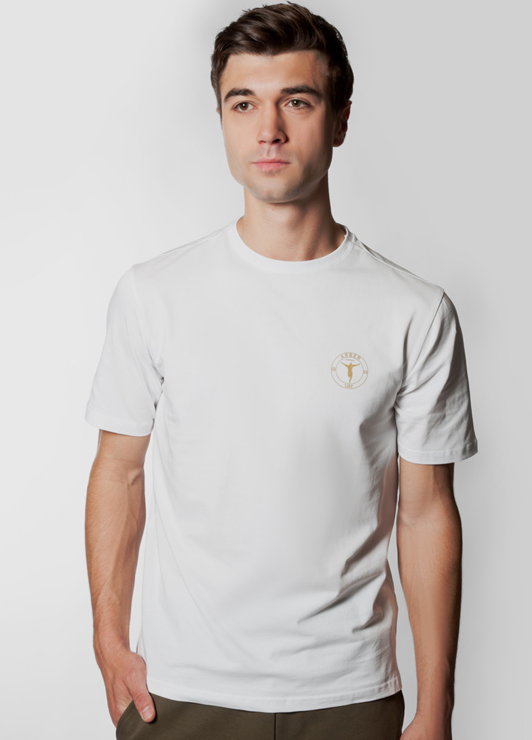 Біла футболка чоловіча Arber T-SHIRT FF10