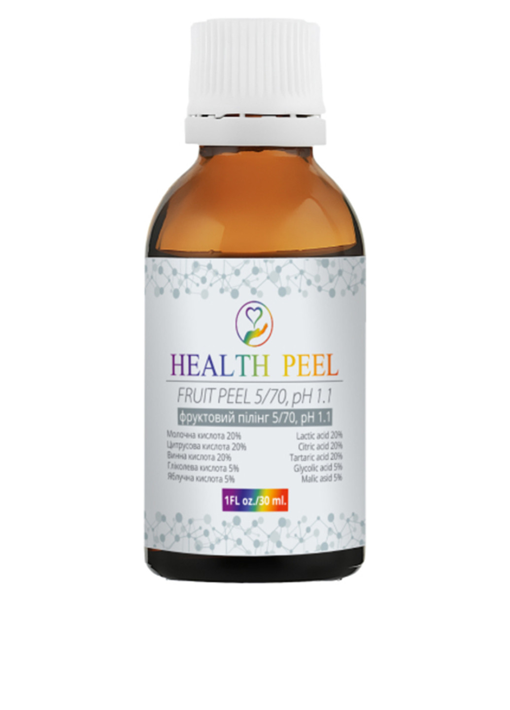 Фруктовый пилинг 5/70, pH 1.1, 30 мл Health Peel (339852107)