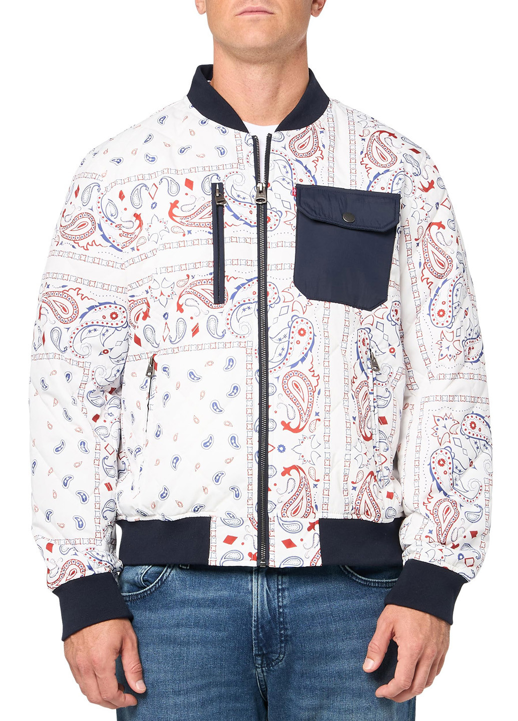 Бомбер Levi's пилот (авиатор) на молнии (355345051)