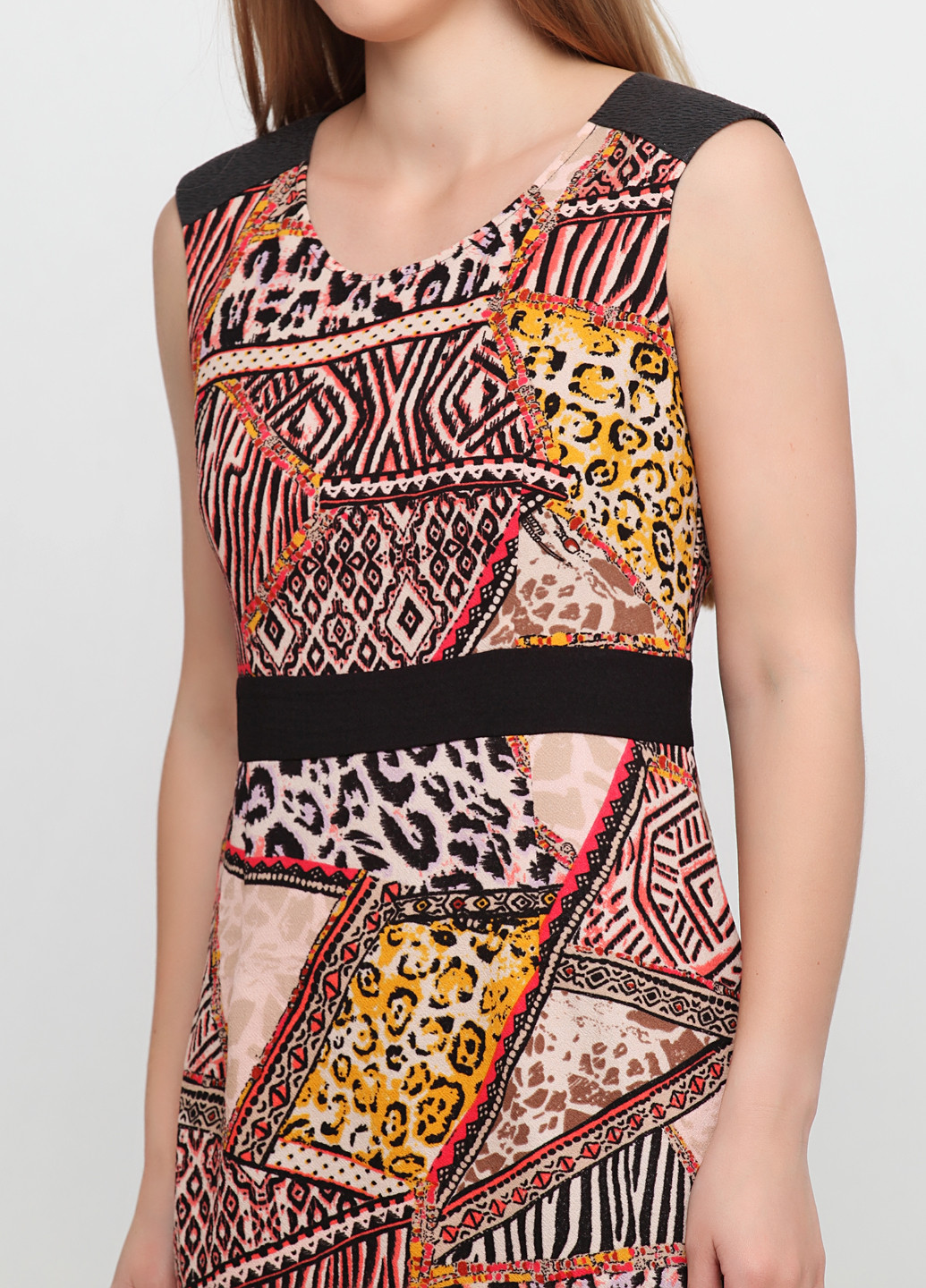 Комбинированное кэжуал платье Only с абстрактным узором
