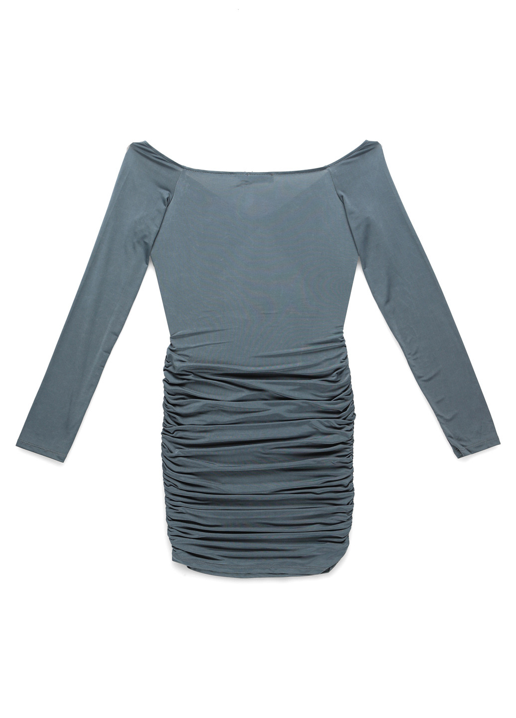 Серое коктейльное, вечернее платье PrettyLittleThing однотонное