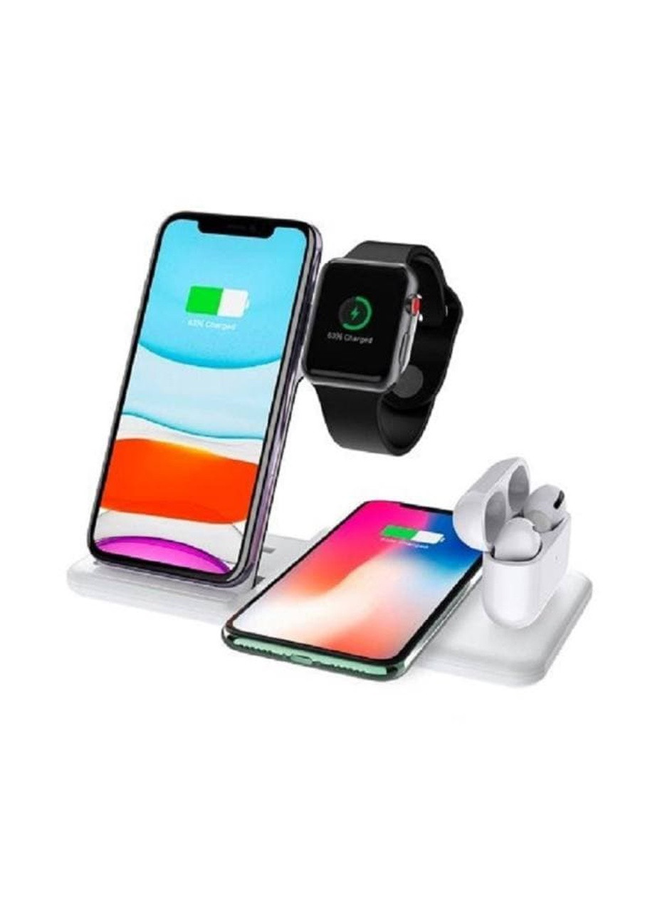 Док-станция 4-в-1 для беспроводной зарядки для iPhone + iPhone + AirPods +  Apple Watch Wireless dual charger (251459841) ‣ Купить в интернет-магазине  Каста ‣ Киев, Одесса, Харьков ‣ Доставка по всей Украине! (#251459841)