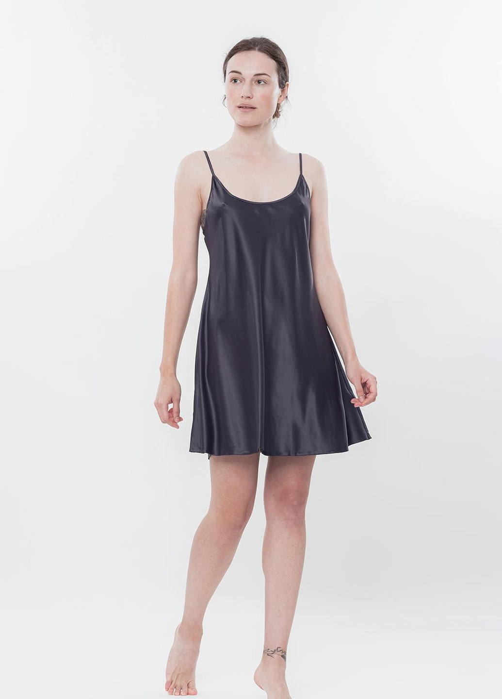 Нічна сорочка жіноча L сіра S03198 Effetto (254400492)