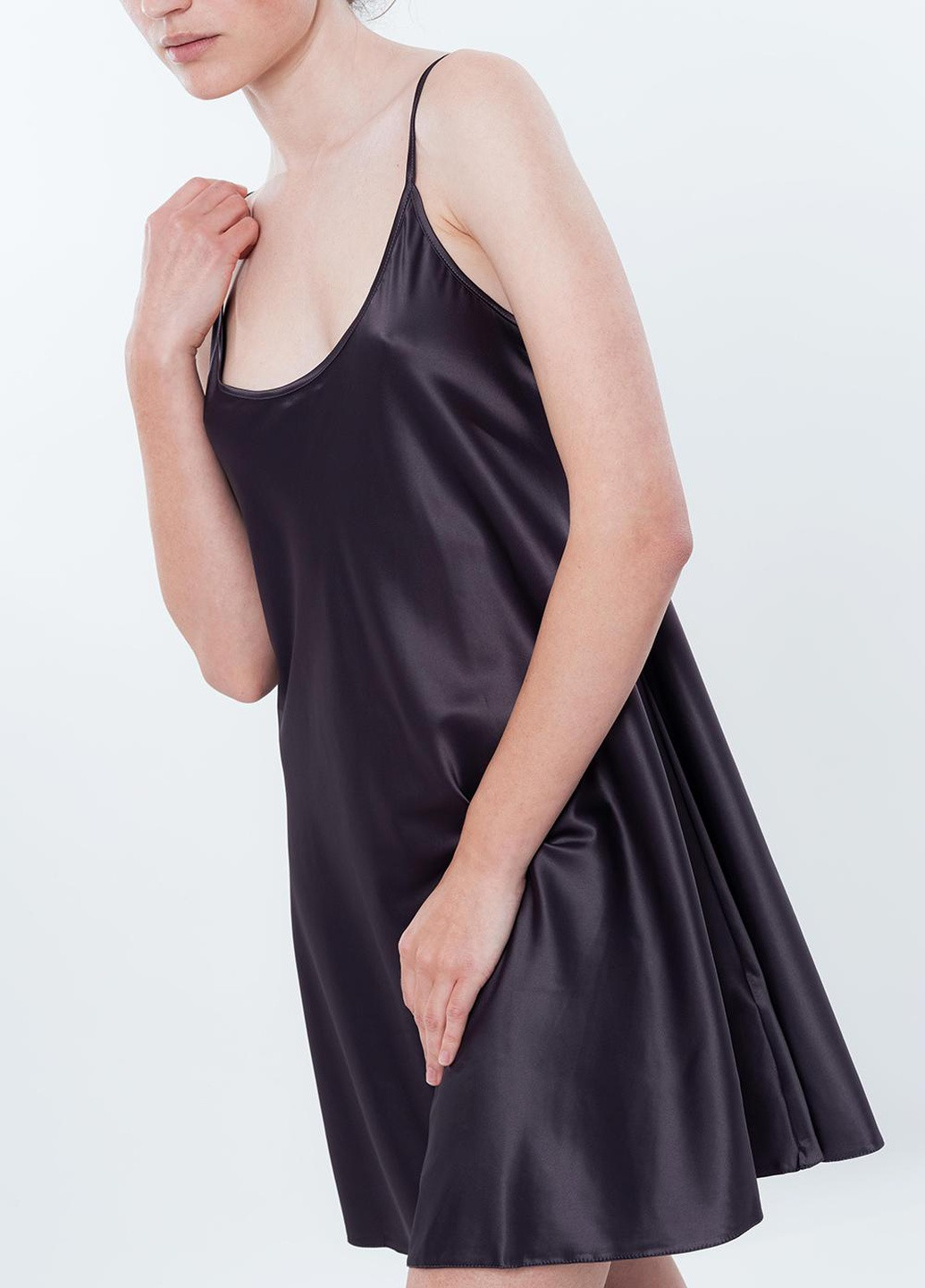 Нічна сорочка жіноча L сіра S03198 Effetto (254400492)