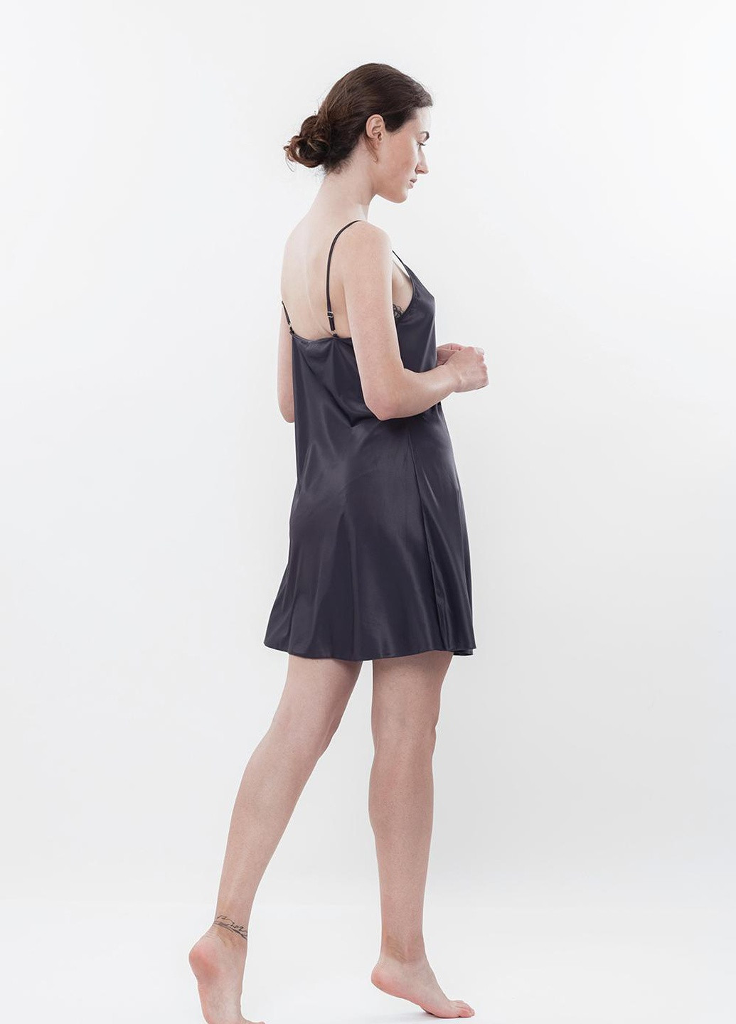 Нічна сорочка жіноча L сіра S03198 Effetto (254400492)