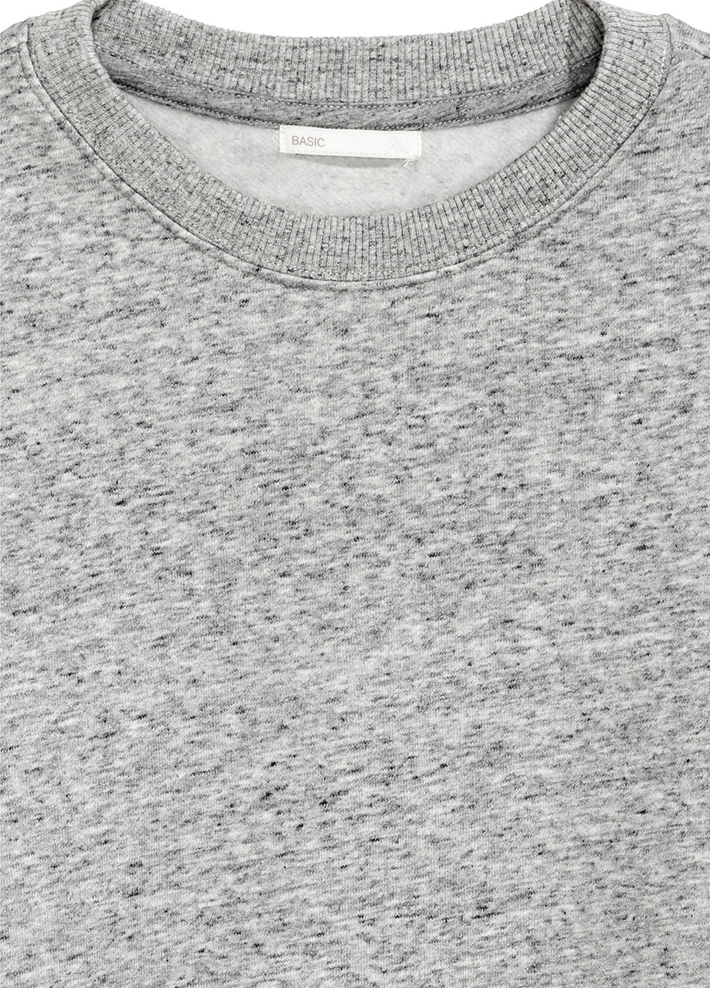 Свитшот H&M - крой светло-серый кэжуал - (91196821)
