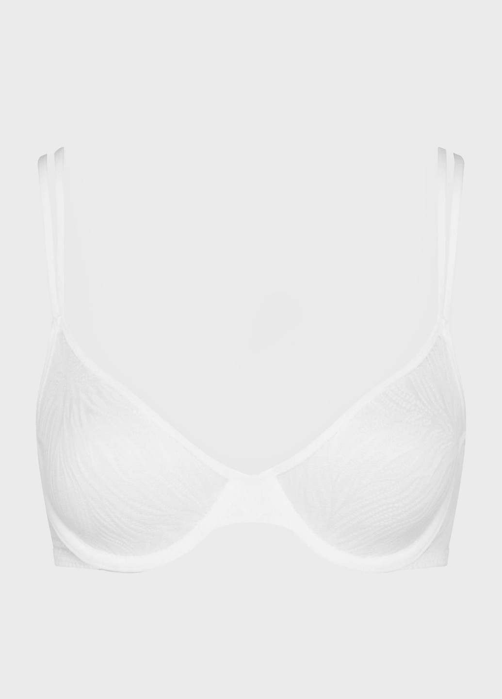 Білий балконет бюстгальтер Calvin Klein з кісточками поліамід