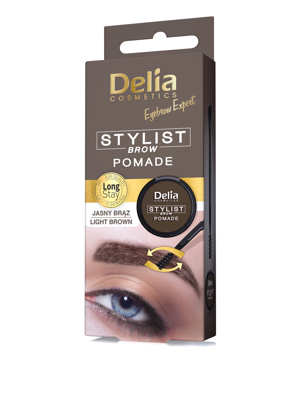 Краска для бровей (коричневая), 4 мл Delia Cosmetics (68486599)