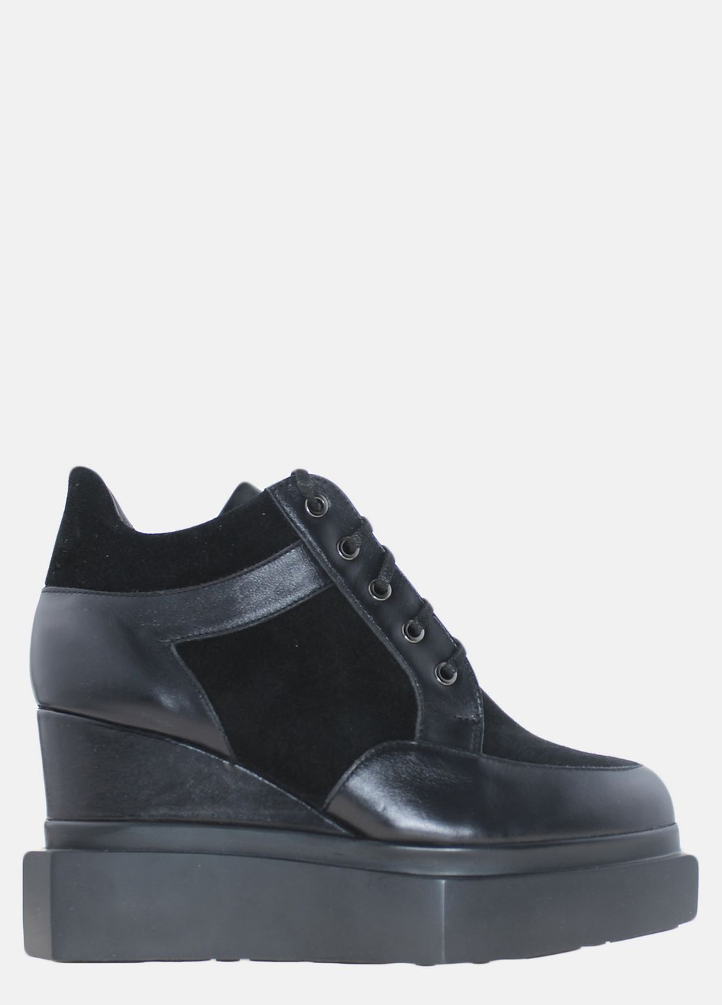 Осенние ботинки elmira rt6-247 черный Top Shoes из натуральной замши