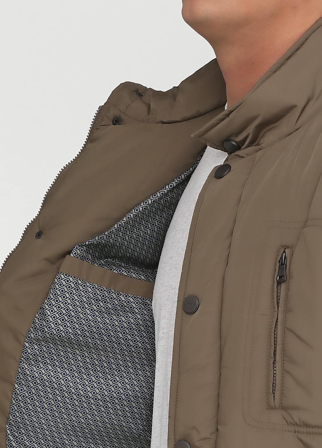 Оливковая (хаки) демисезонная куртка Alex Lordi