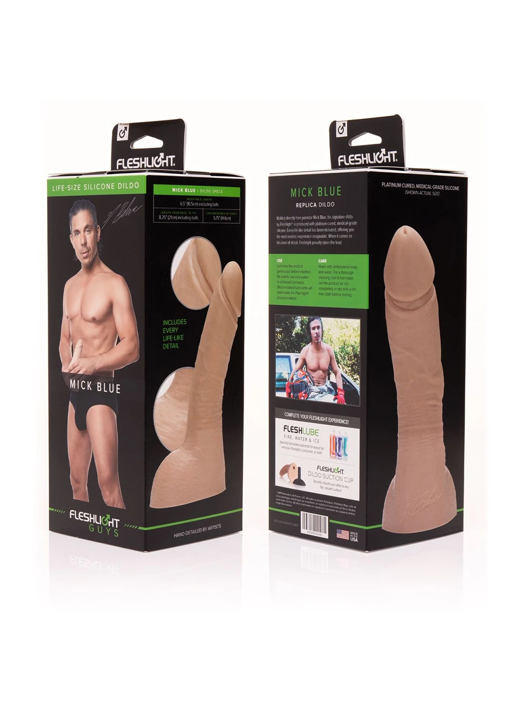 Фалоімітатор Guys: Mick Blue Dildo, по зліпку пеніса Fleshlight (254150893)