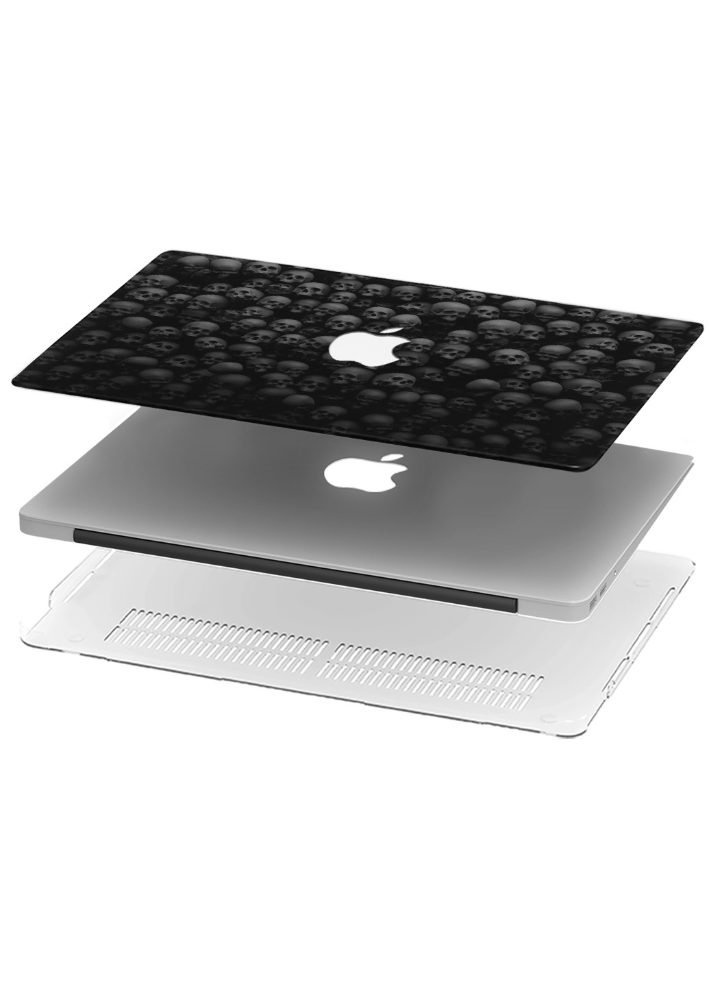 Чохол пластиковий для Apple MacBook 12 A1534 / A1931 Патерн черепа (Skull pattern) (3365-2549) MobiPrint (218857653)