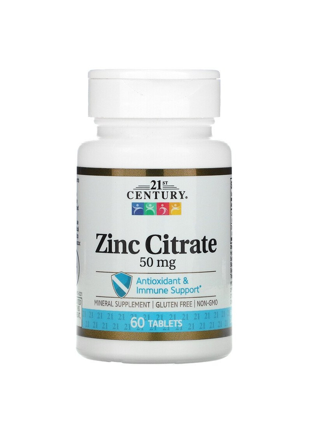 Цинк цитрат Zinc Citrate 50 mg 60 таблеток 21st Century (255409757)