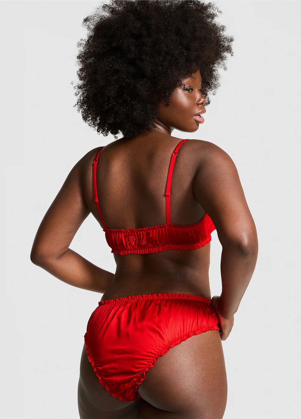 Красный демисезонный комплект (бюстгальтер, трусики) Victoria's Secret