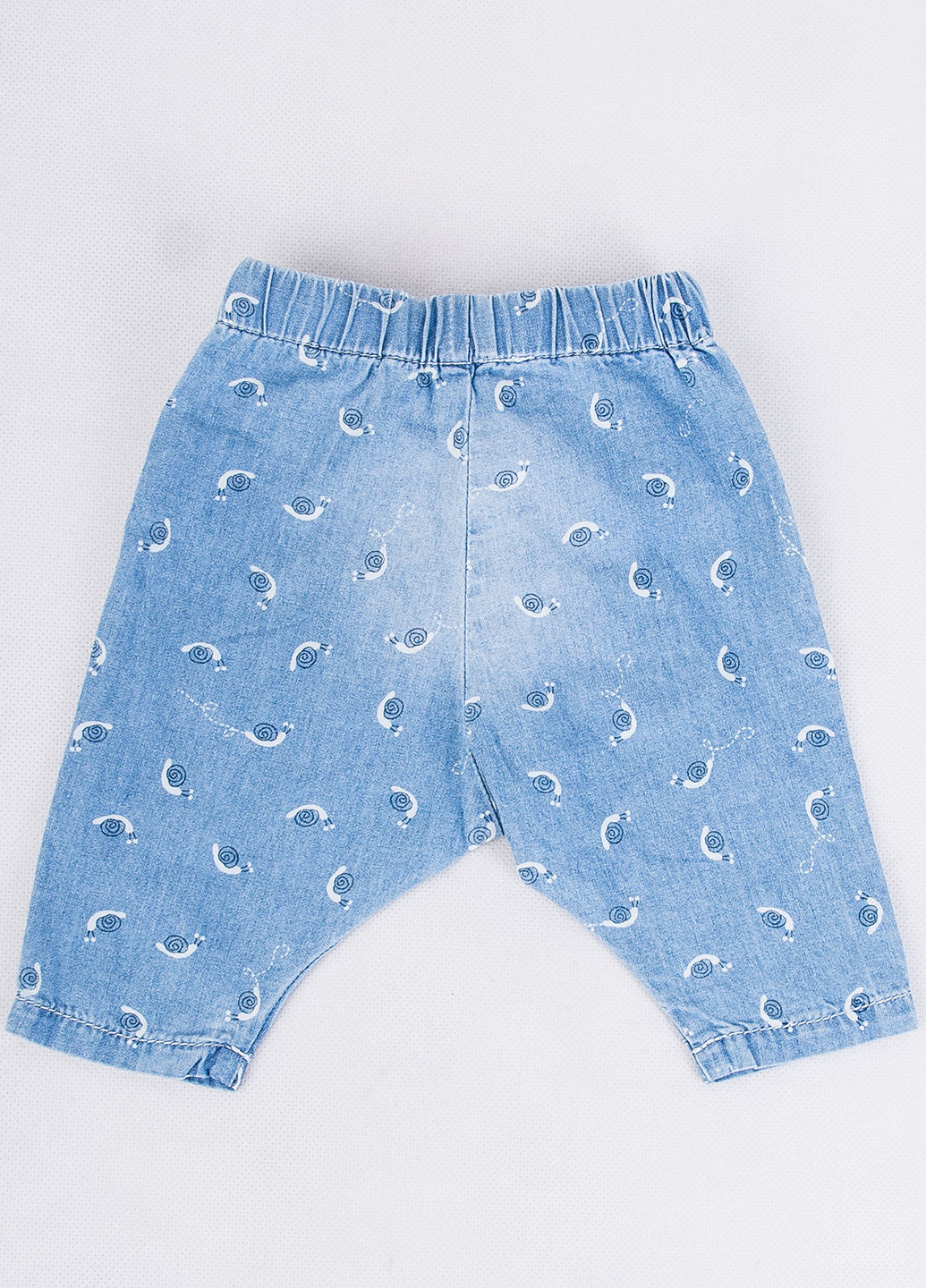 Голубые демисезонные зауженные джинсы Boboli