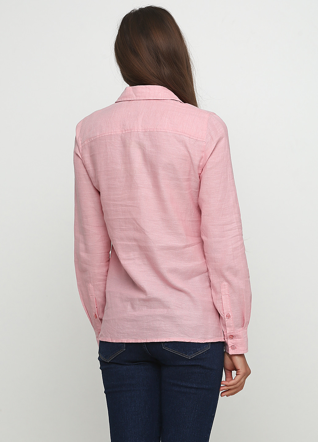Розовая кэжуал рубашка с геометрическим узором Colours