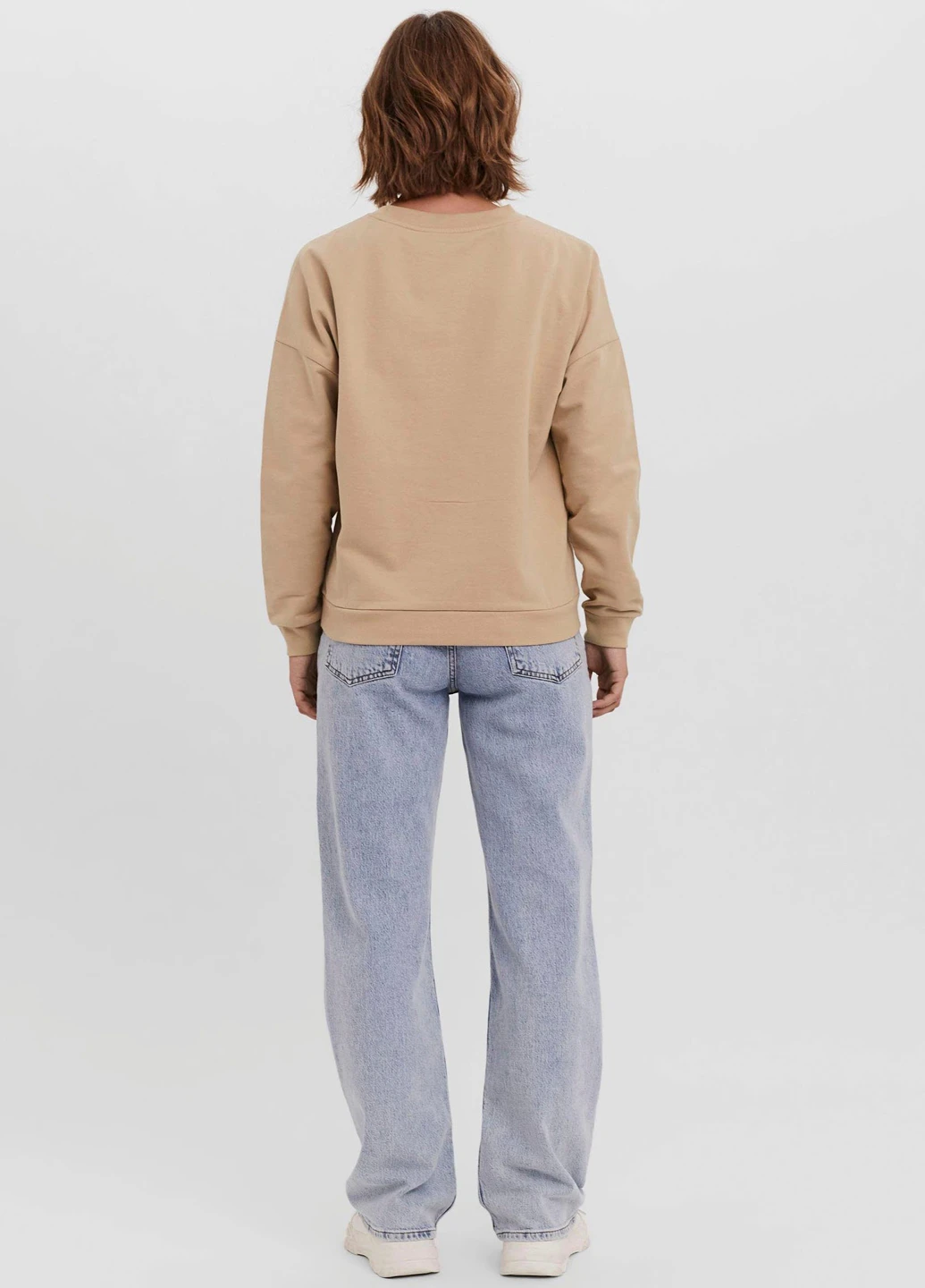 Бежевый свитшот Vero Moda однотонный (245183741)