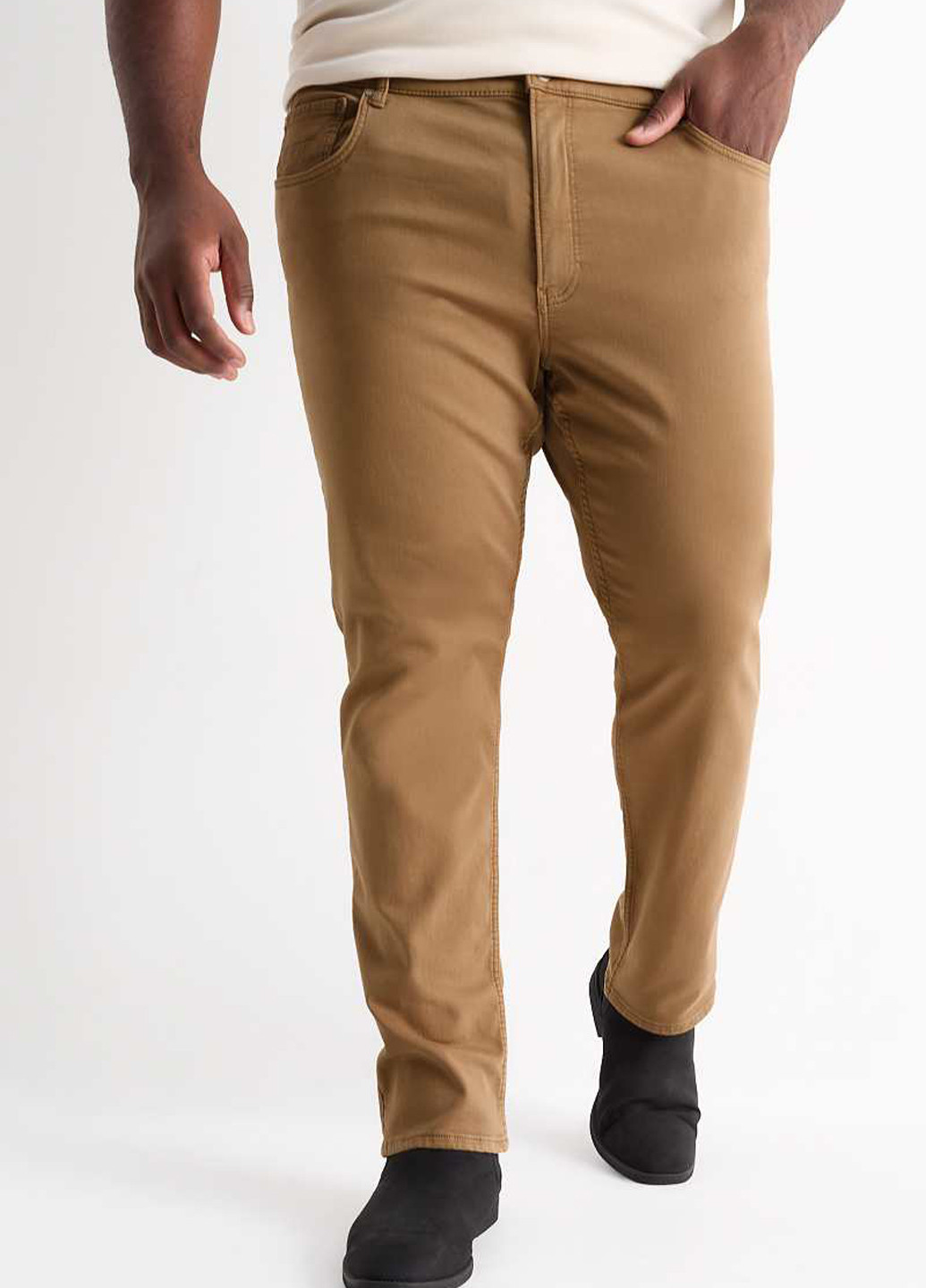 Светло-коричневые демисезонные зауженные джинсы C&A