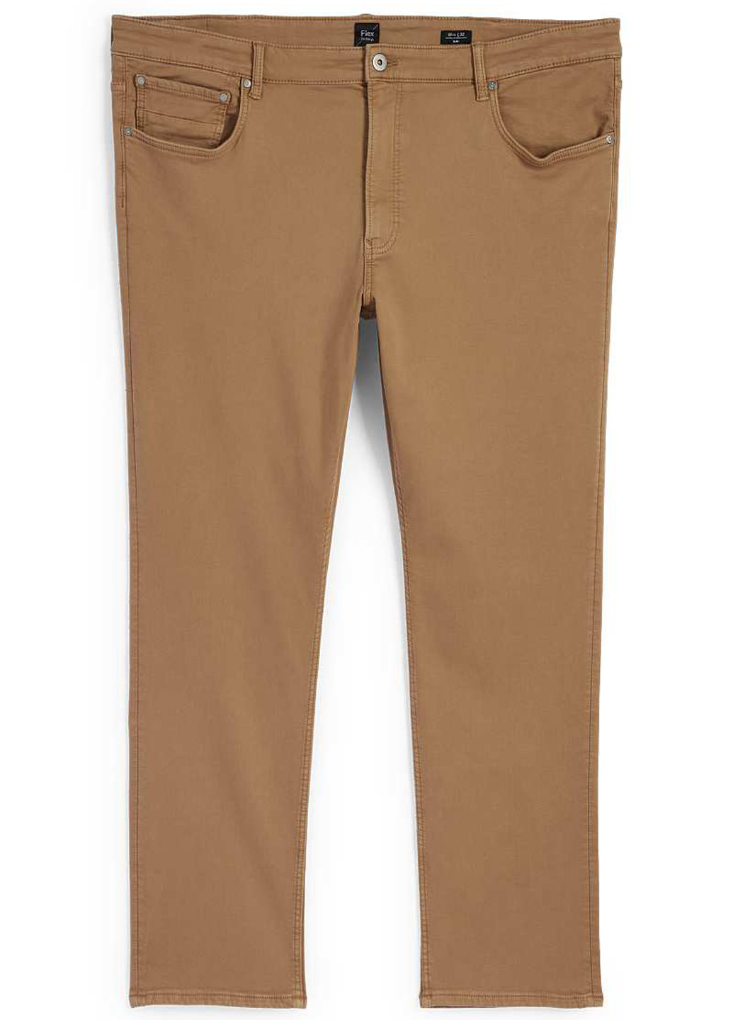 Светло-коричневые демисезонные зауженные джинсы C&A