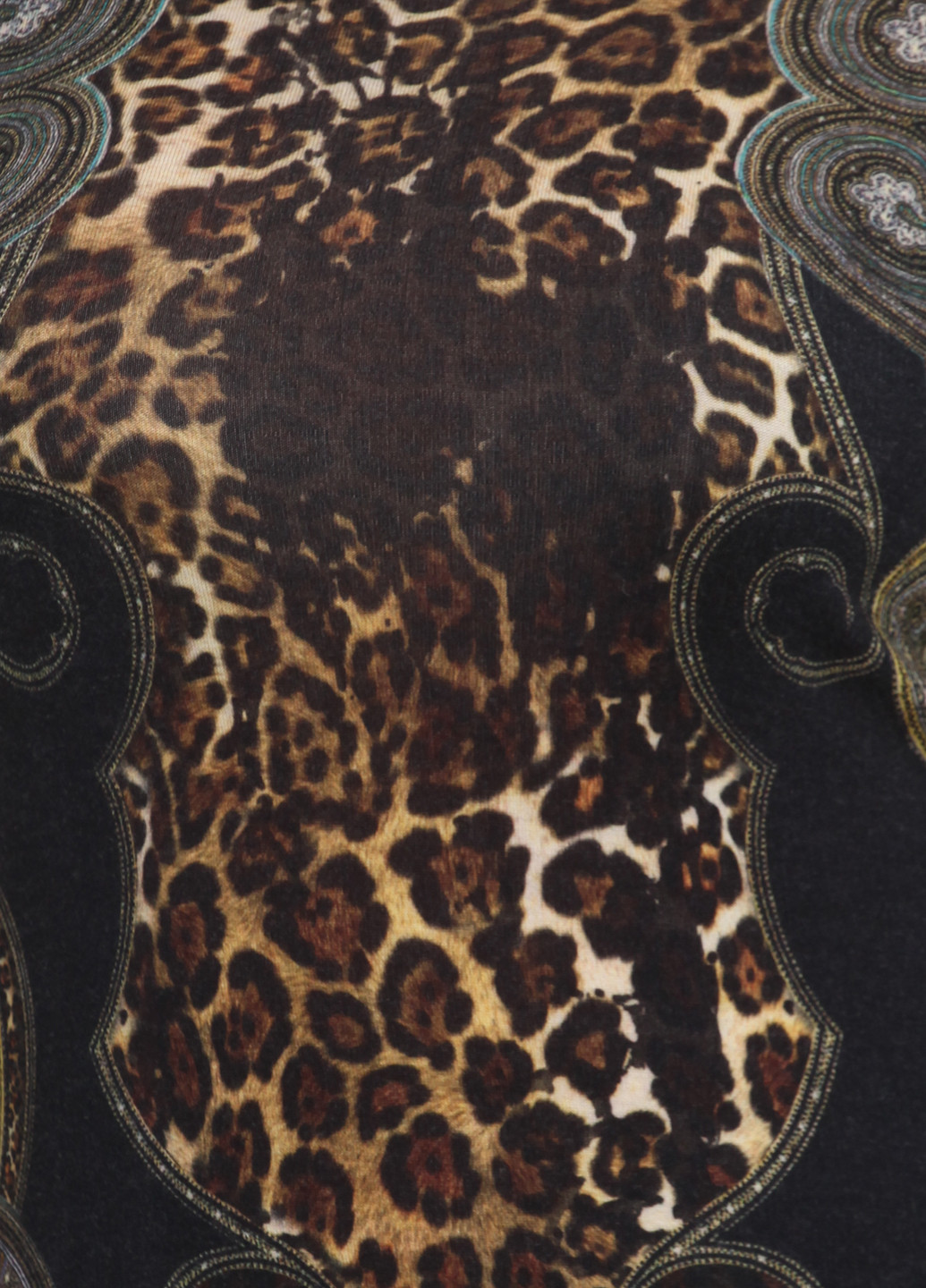Черное кэжуал платье Angelo Marani с животным (анималистичным) принтом
