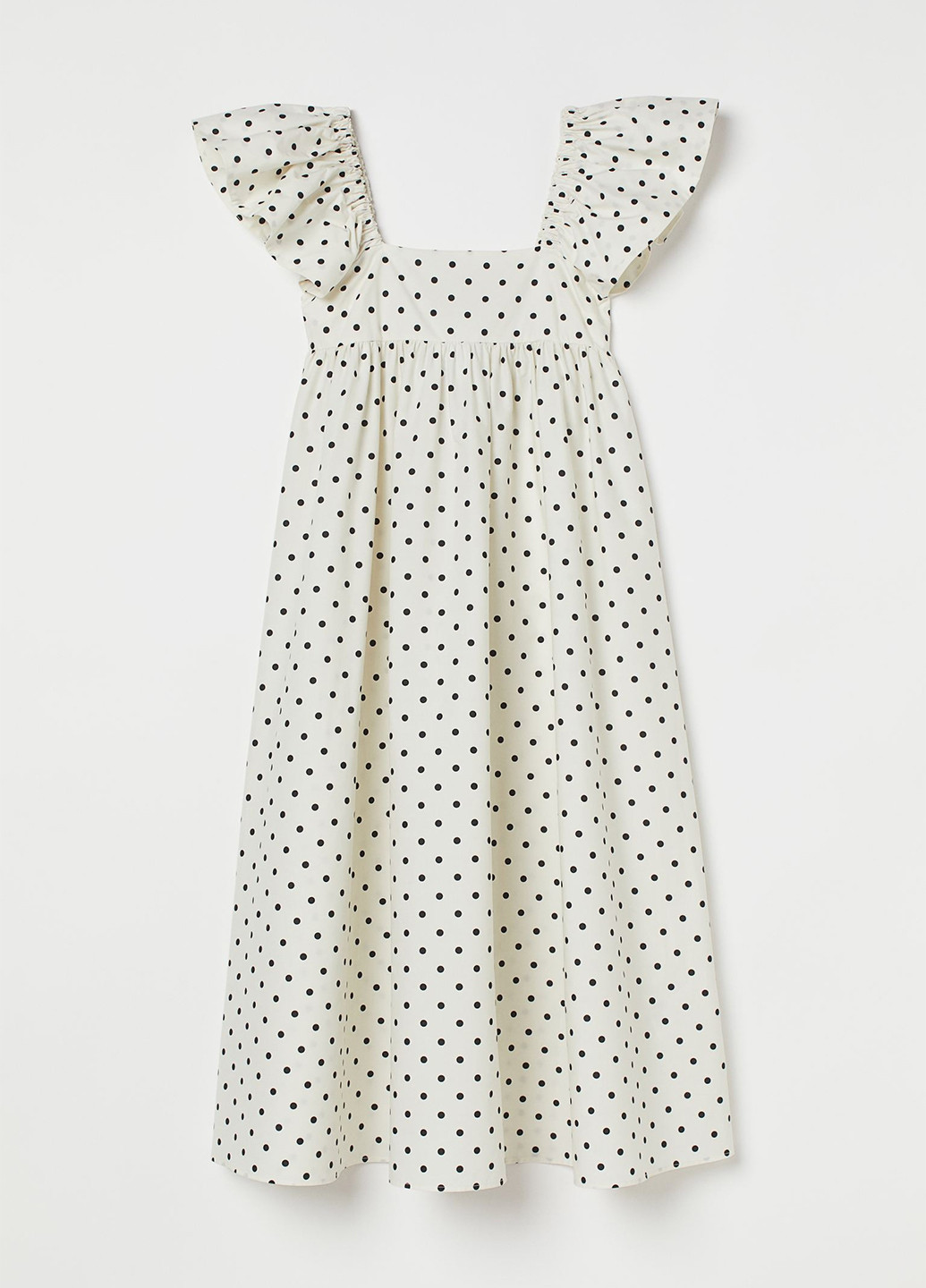 Білий кежуал сукня а-силует H&M в горошок