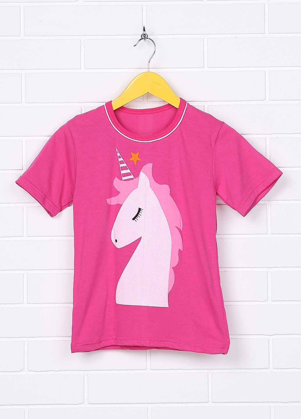 Розовая летняя футболка с коротким рукавом Baby Art