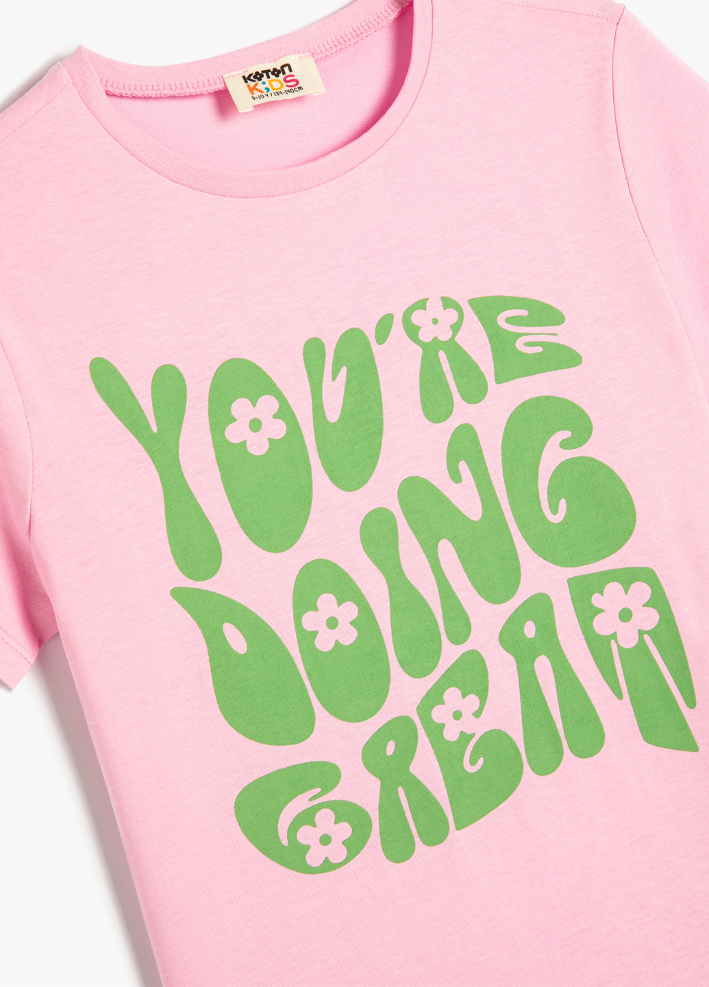 Розовая летняя футболка KOTON