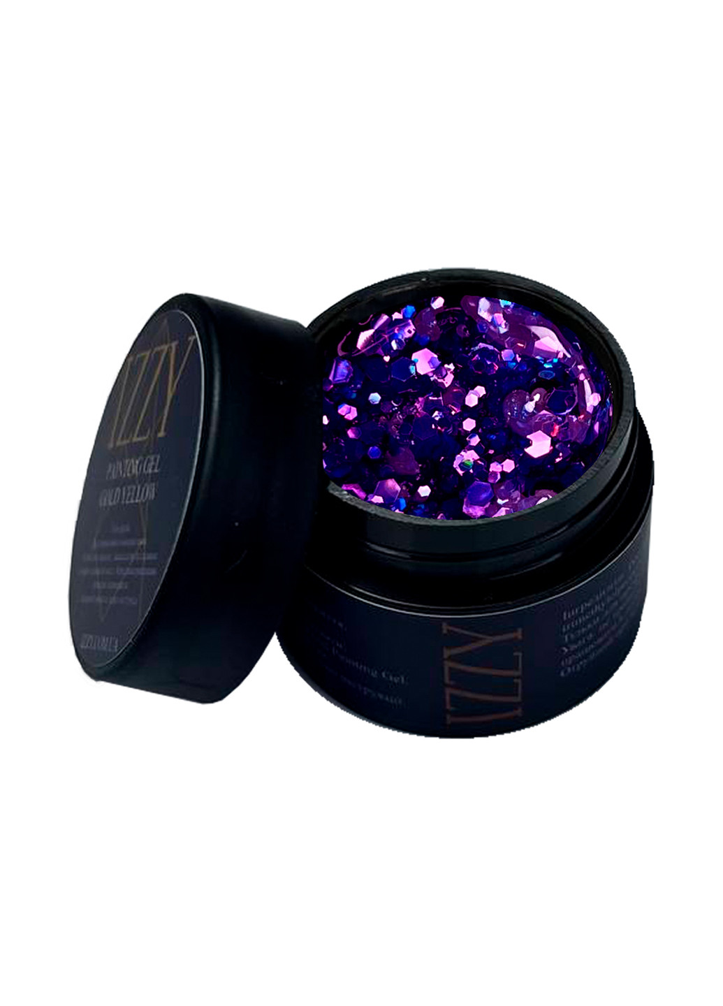 Глітер-гель з паєтками Хамелеон бузковий, Chameleon Gel, 10 г Izzy (363030423)