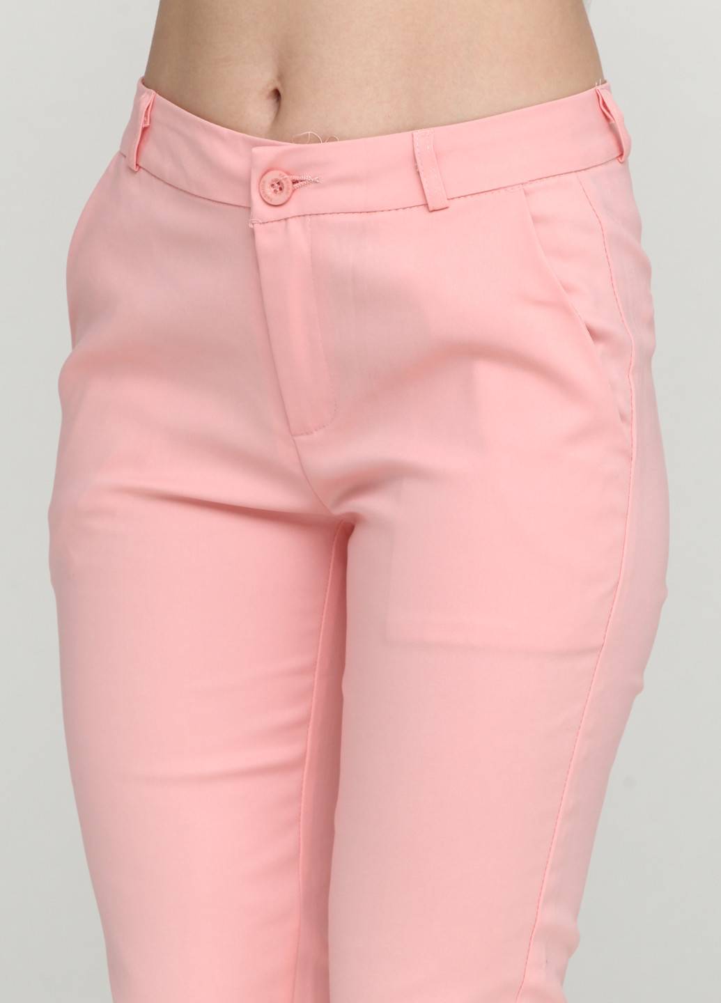 Розовые кэжуал демисезонные брюки Luizacco