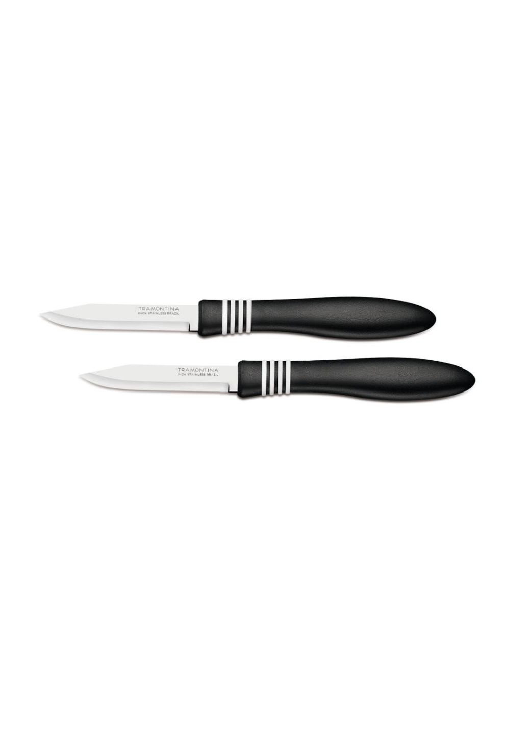 Набір ножів COR & COR для овочів 2шт 76 мм Black (23461/203) Tramontina чорний,