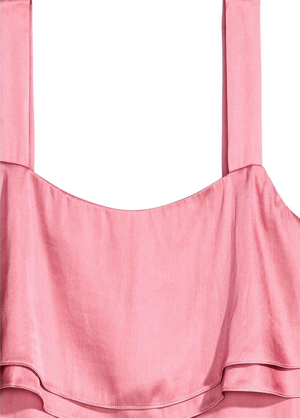 Розовое кэжуал платье платье-комбинация, а-силуэт H&M однотонное