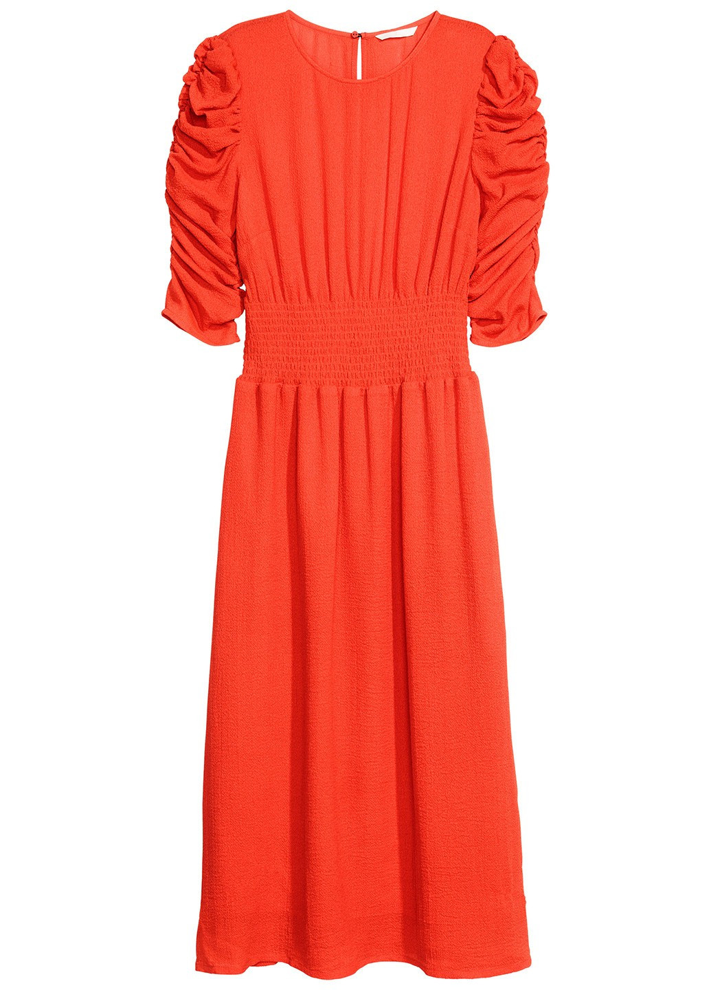 Помаранчево-червона кежуал сукня кльош H&M однотонна