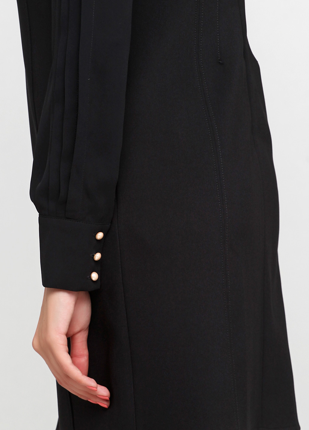 Черное кэжуал платье футляр Elisabetta Franchi однотонное