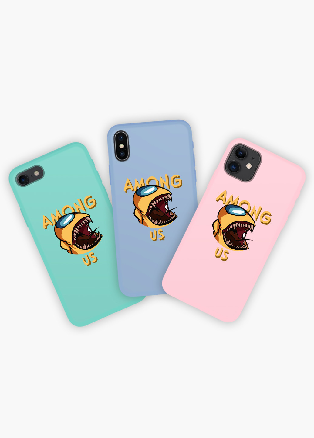 Чехол силиконовый Apple Iphone Xs Амонг Ас Желтый (Among Us Yellow) (8938-2409) MobiPrint (219554759)