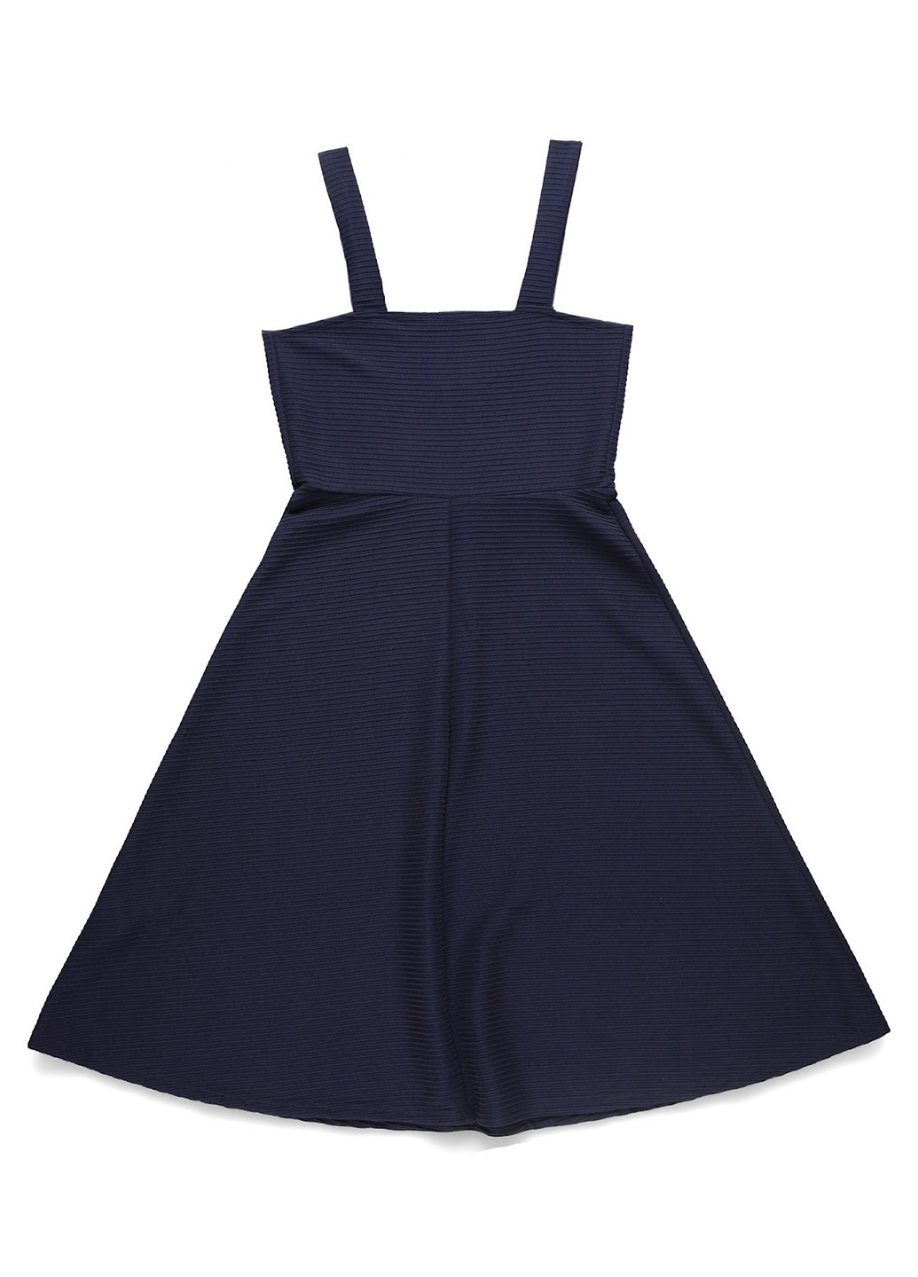 Темно-синее кэжуал платье клеш Kiomi однотонное