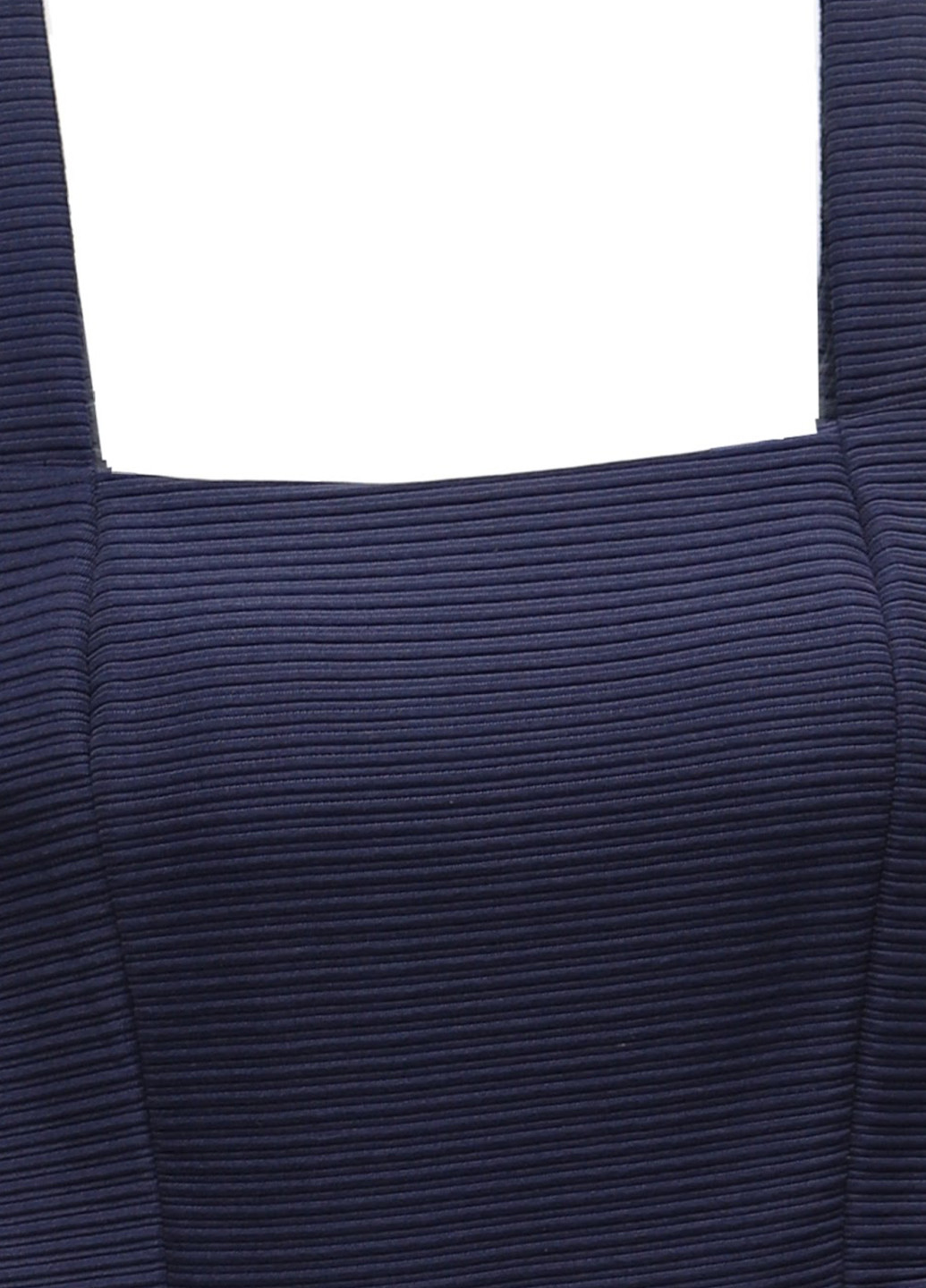 Темно-синее кэжуал платье клеш Kiomi однотонное