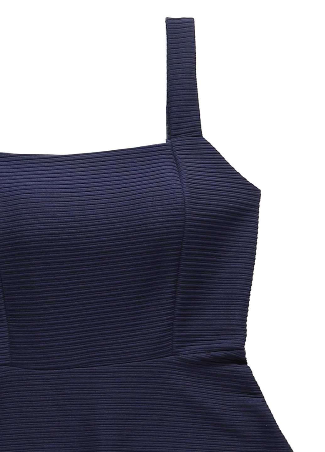 Темно-синее кэжуал платье клеш Kiomi однотонное