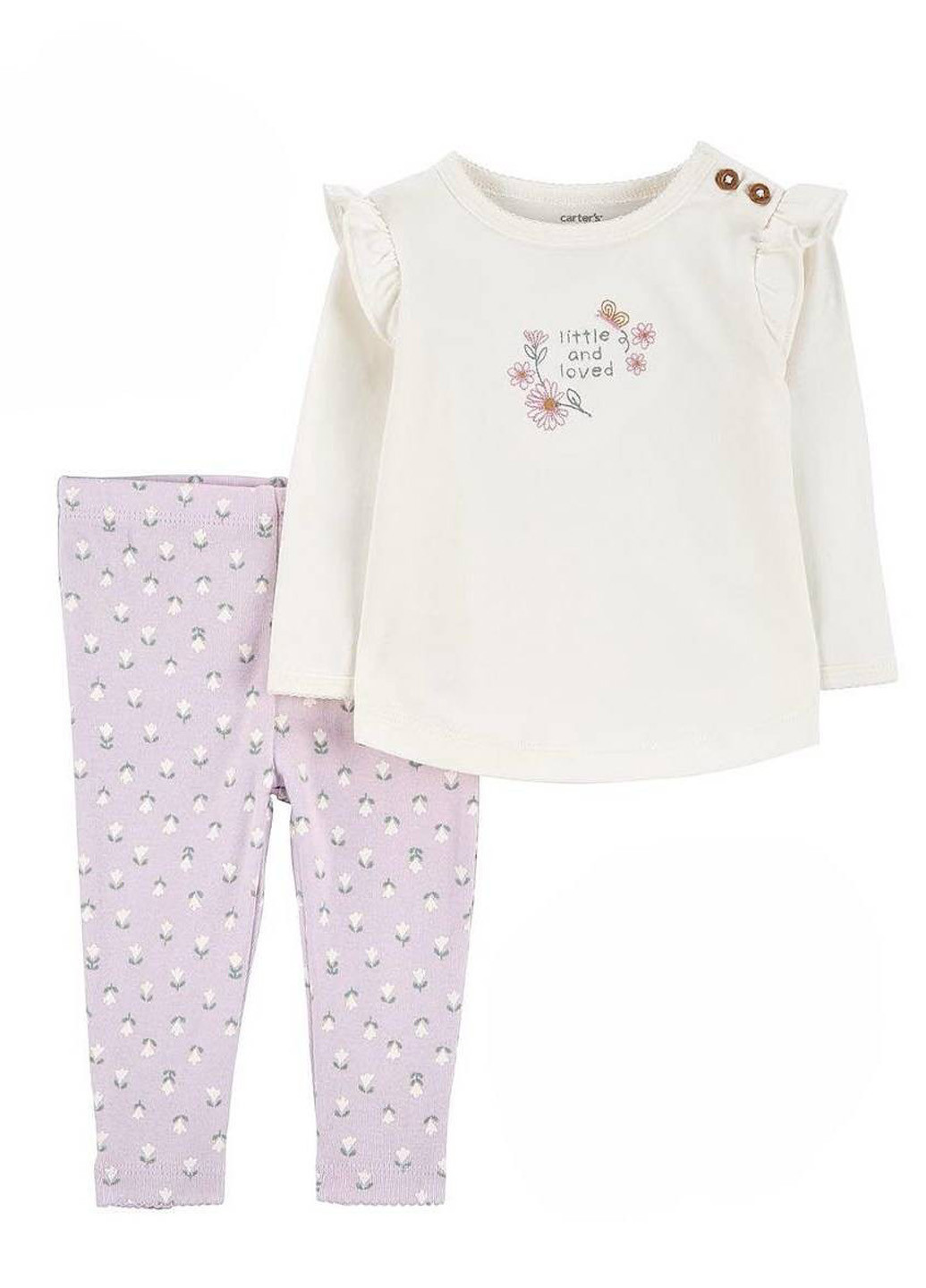 Комбинированный демисезонный комплект (лонгслив, штаны, повязка, носки) Carter's