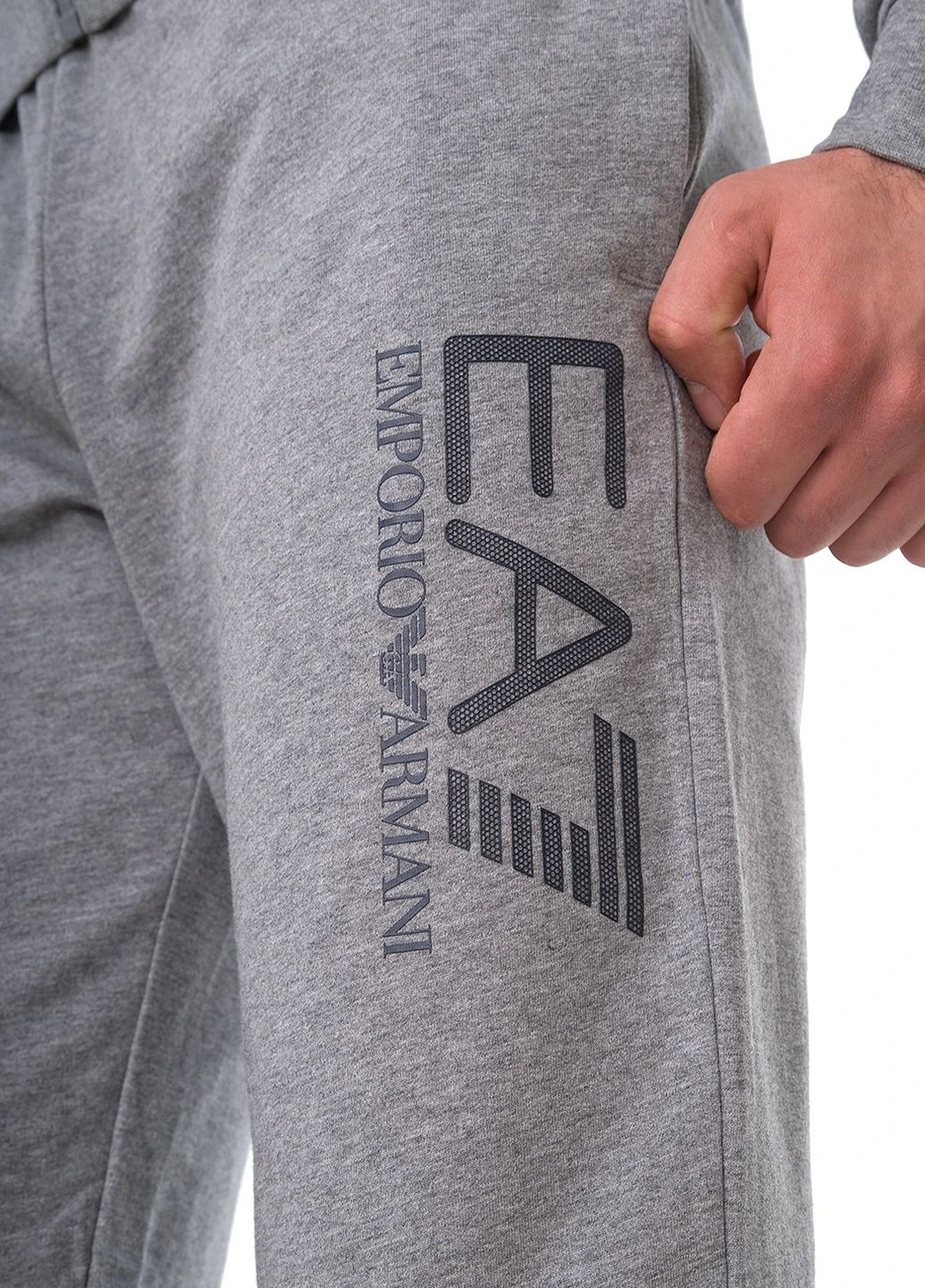 Сірий літній костюм спортивный ARMANI EA7